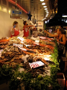 Las Ramblas fish market
